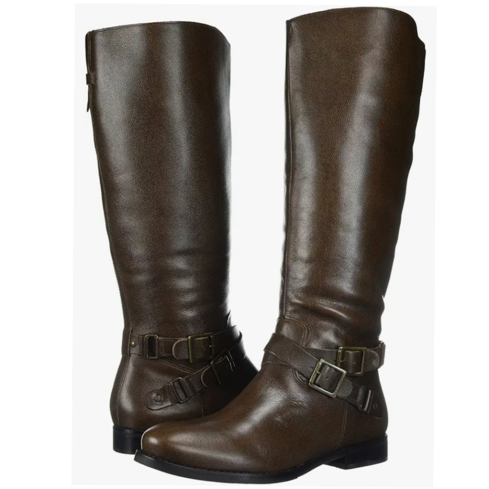 Matisse Brown Leather Round-Toe, Side Zipper Closure Women's Boots. Size-8.5